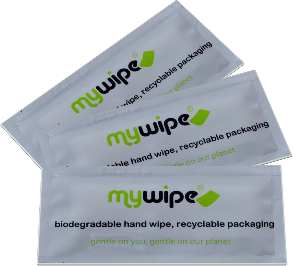 mywipe BIODEGRADABLE HAND WIPES RECYCLABLE PACKAGING - CASE OF 500