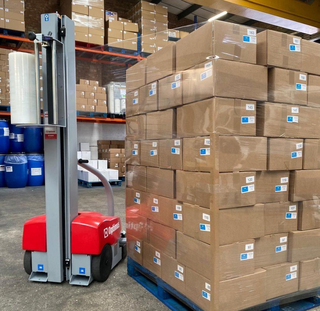 An image of Guardpack's new pallet wrapper.