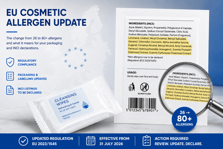 EU Cosmetic Allergen Labelling - the allergens